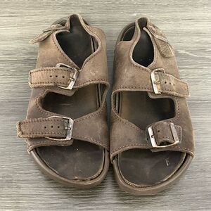 Birkenstock Nebraska Tatami Brown Suede Sandals Men’s size 7